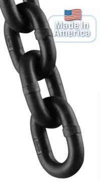 Alloy industrial chain grade 80 Grade 80 alloy chain in a drum bulk.