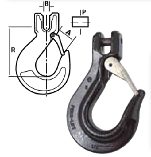 Grade 80, Clevis Sling Hook w/ Latch