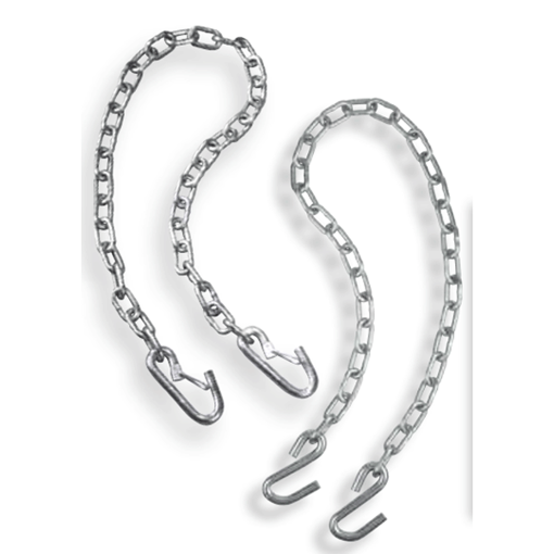 Class 2 & 3  trailer  chains with "S" Hook and Latch Hook