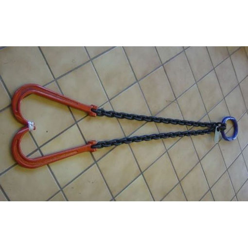 Chain bridle manhole lifter 