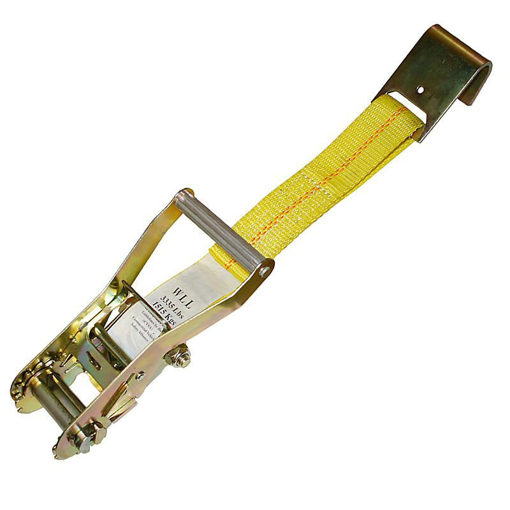 Rachet strap with flat hook 2"