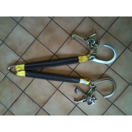 Starrr Products Rigging & Lifting Supply Manufacturer. Nylon V-Bridle 2ft  with 8 Inch J Rtj Cluster Tow Axle Shackle Clevis Auto