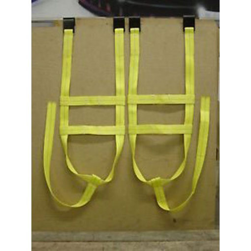 13"-17" w/ Flat Hooks Yellow GATOR Demco Style Tow Dolly Straps 1 pair
