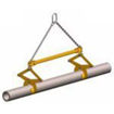 Adjustable diameter tong for lifting round bars, cast or pipes