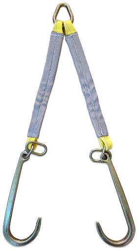 2ft Nylon V Bridle with Fittings Axle Straps Tow