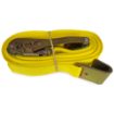 Ratchet strap with flat hooks 2x27 ft long
